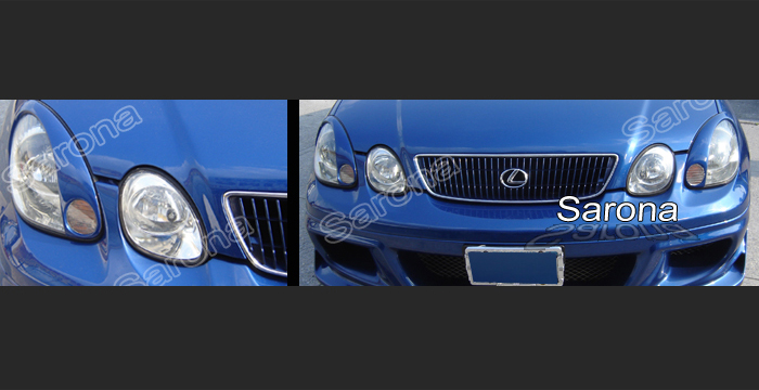 Custom Lexus GS300/400 Eyelids  Sedan (1998 - 2005) - $99.00 (Manufacturer Sarona, Part #LX-009-EL)